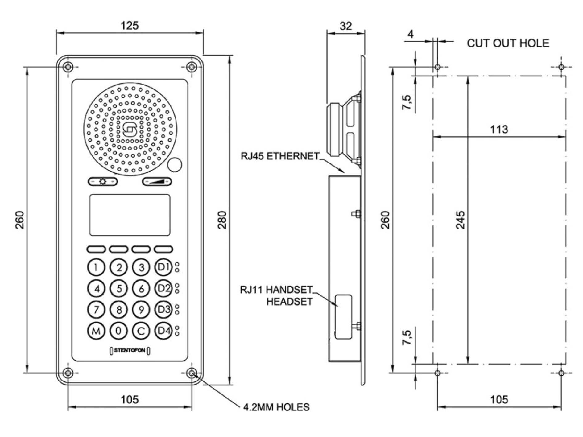 IP Flush master station