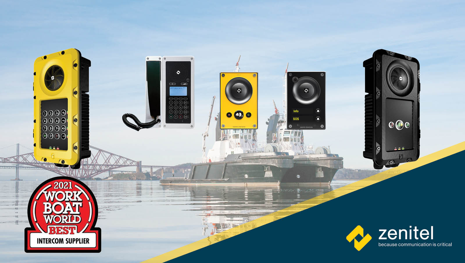 work boat world intercom supplier of the year 2022 - Zenitel