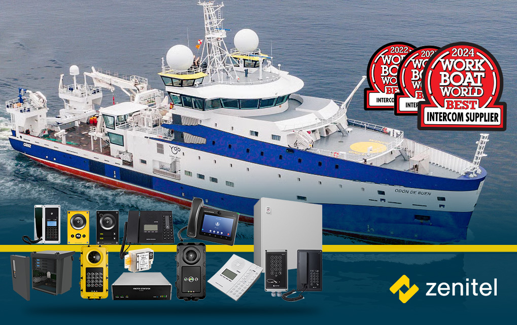 Zenitel - Baird Marime Workboat world intercom supplier of the year