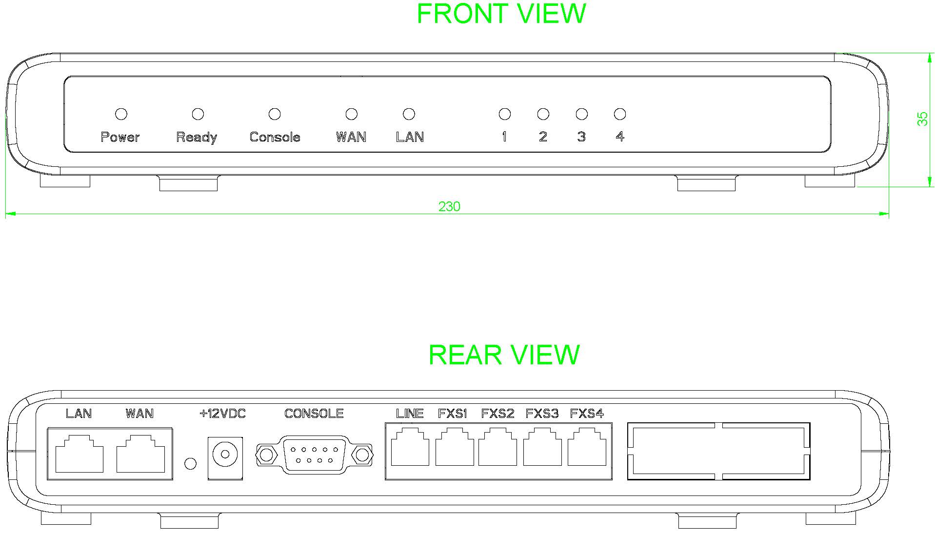 4 port FXO Gateway