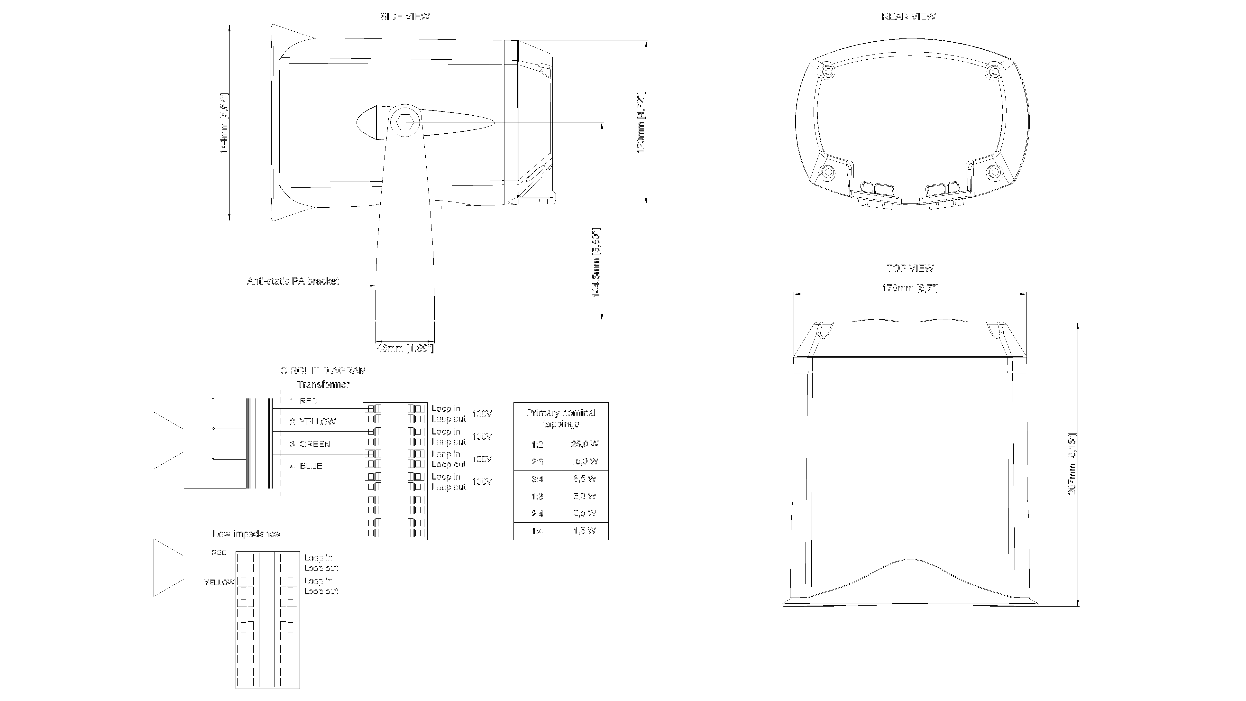 DSP-15 EExmNT 25W - 2x blind plugs