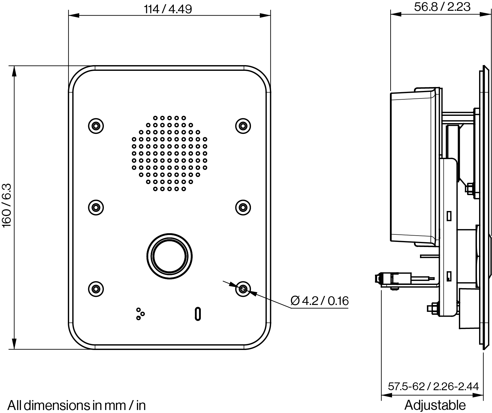 VR3G-1 Dimensions