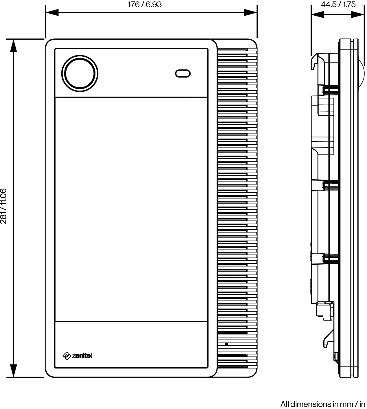 ZDD-1 Dimensions