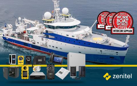 Zenitel - Baird Marime Workboat world intercom supplier of the year