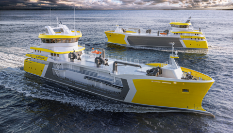aquaculture vessel communication systems onboard taurora well boat from Napier