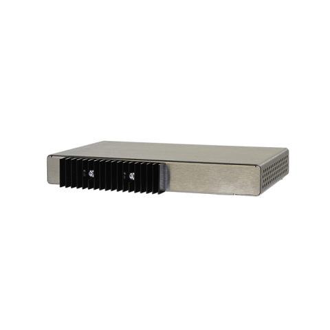 IP311 FXO Port Analog VoIP Gateway – rear view with power input and mounting details.