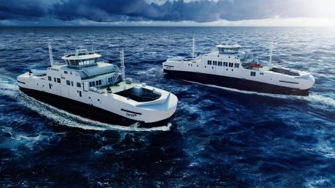 Fjord1 new electric ferries, design and concept Havyard
