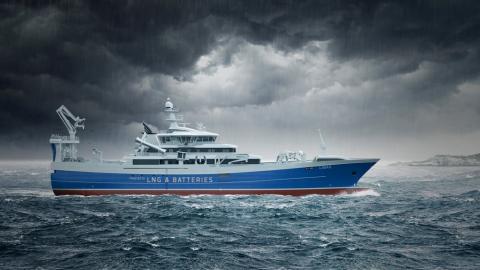 LNG and Battery powered fishing vessel Libas by Liafjord AS