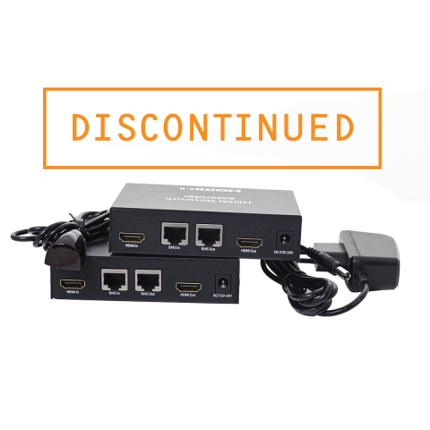 HY-RJ2022-A HDMI Network Extender two in box plus 2 cables Image