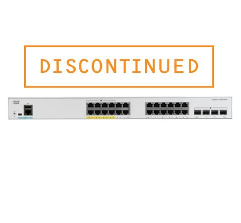 Cisco C1000 24port PoE+ 1G switch with 4x1G SFP