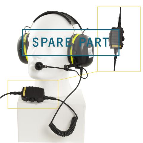 VMP-36-PELP-Ad Headset with boom microphone w 10m cable